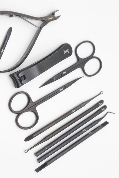 JJ Pro Prep Tools — PUSH Neglebåndsskubber | Satin Black